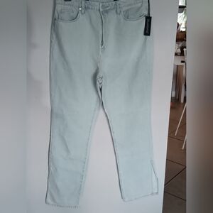 Blank NYC Womens Light Wash Straight Jeans